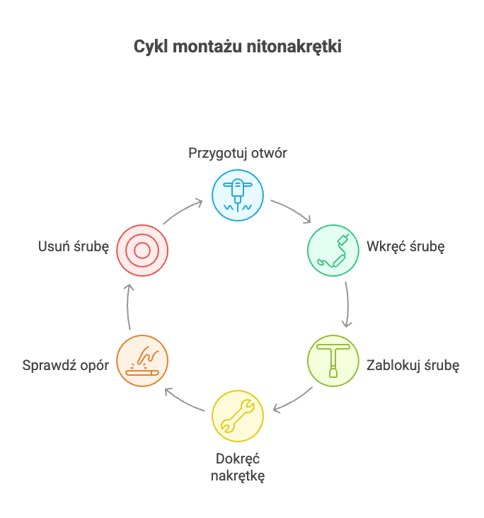 Montaż nitonakrętki