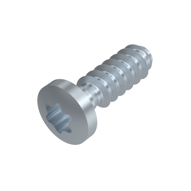 Wkręt z łbem wypukłym z gniazdem Torx do tworzyw