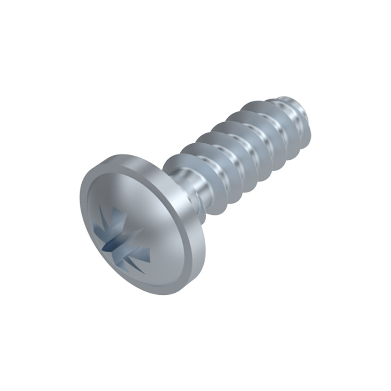 Wkręt z łbem podkładowym z gniazdem PZ do tworzyw