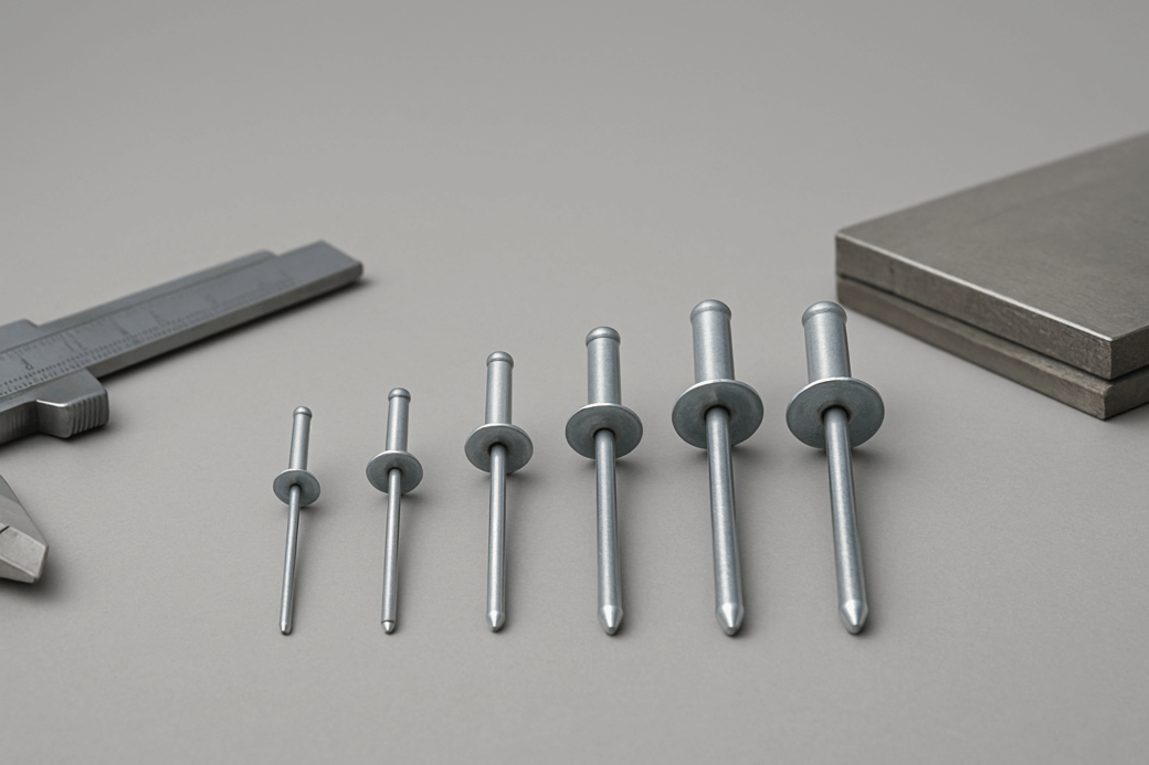 Rozmiary nitów – jak czytać oznaczenia i dobrać właściwy wymiar nitów zrywalnych?