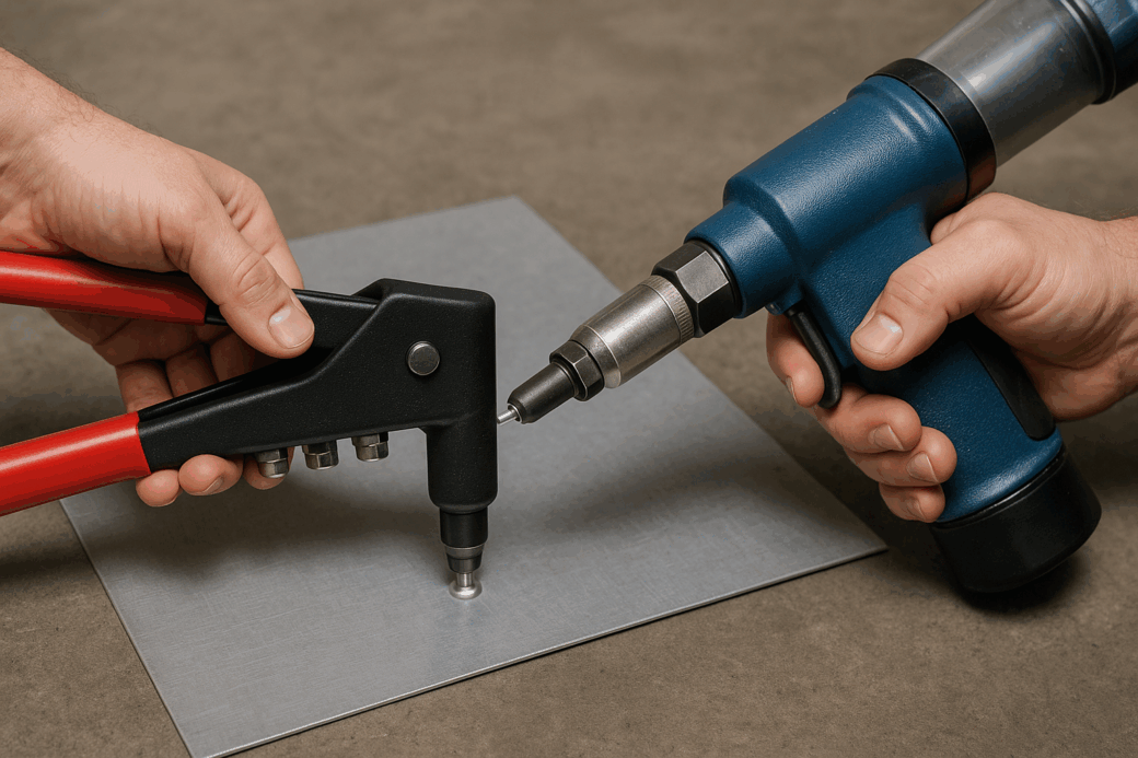 Jak działa nitownica ręczna i pneumatyczna? Zasady i sposób użytkowania w praktyce