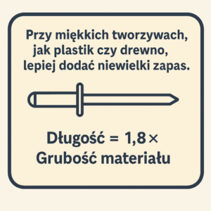 Jak dobrać długość nitów zrywalnych