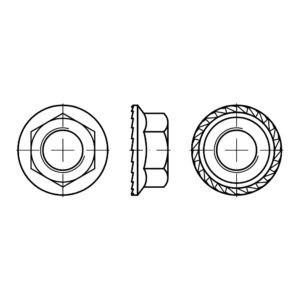 Nakrętka kołnierzowa ząbkowana - HS88934