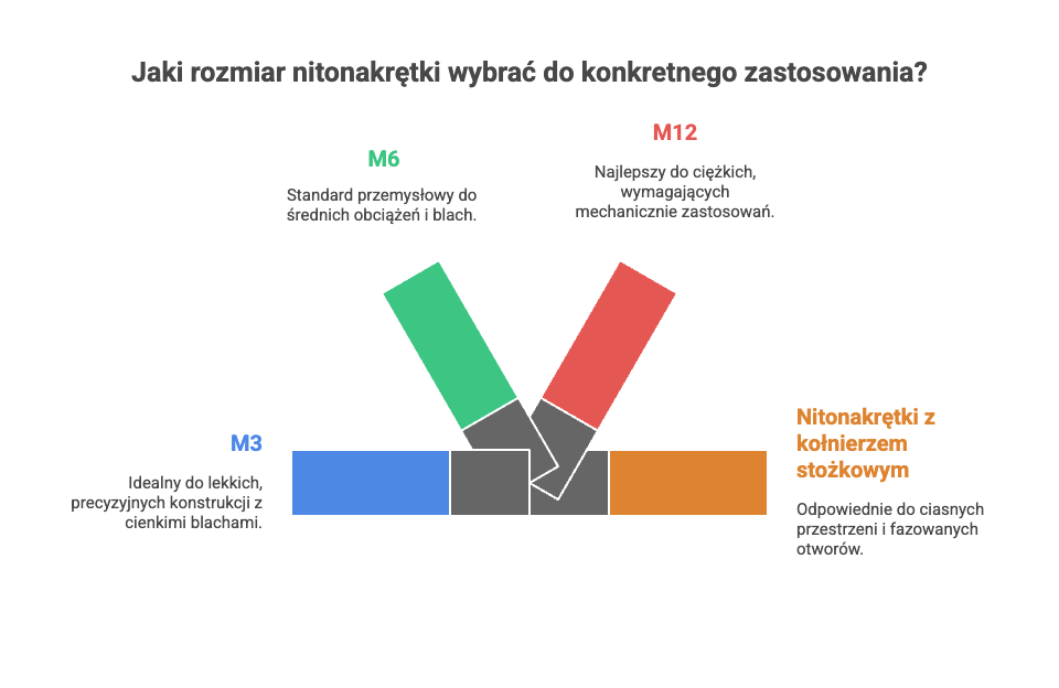 Nitonakrętki rozmiary