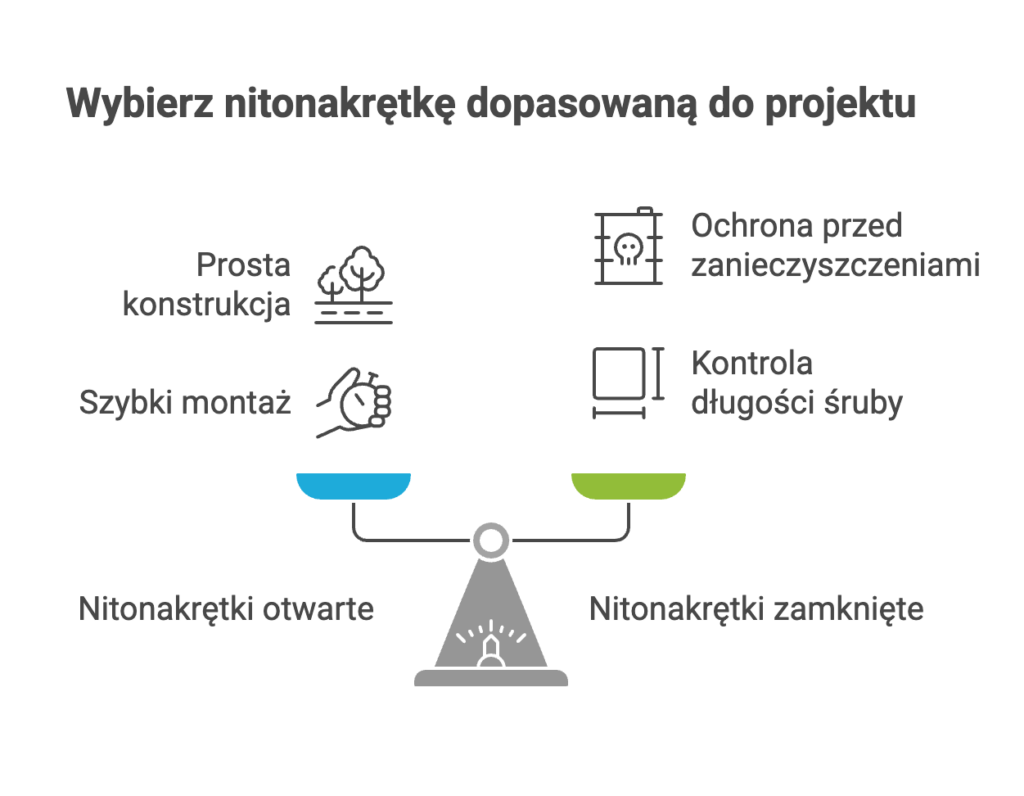 Nitonakrętka z kołnierzem stożkowym