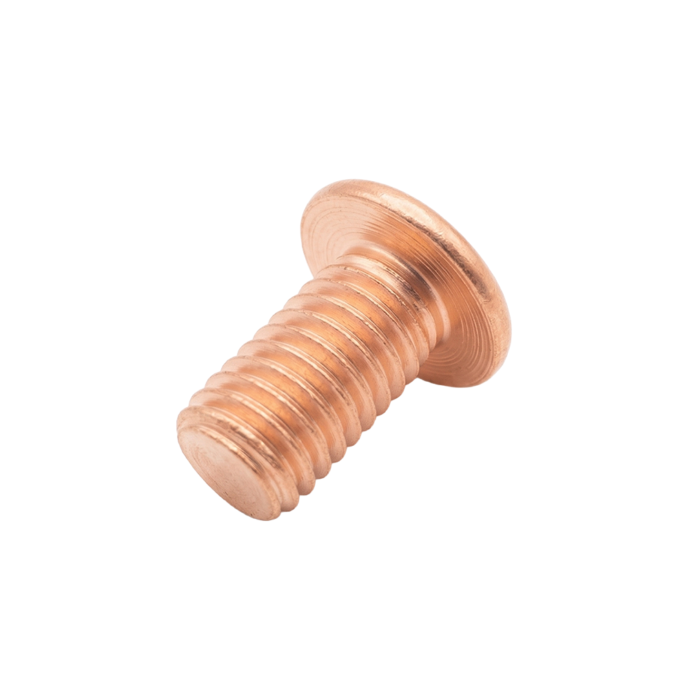 Bolec zgrzewany PTF gwint zewnętrzny – poszerzony kołnierz (uziemiający)