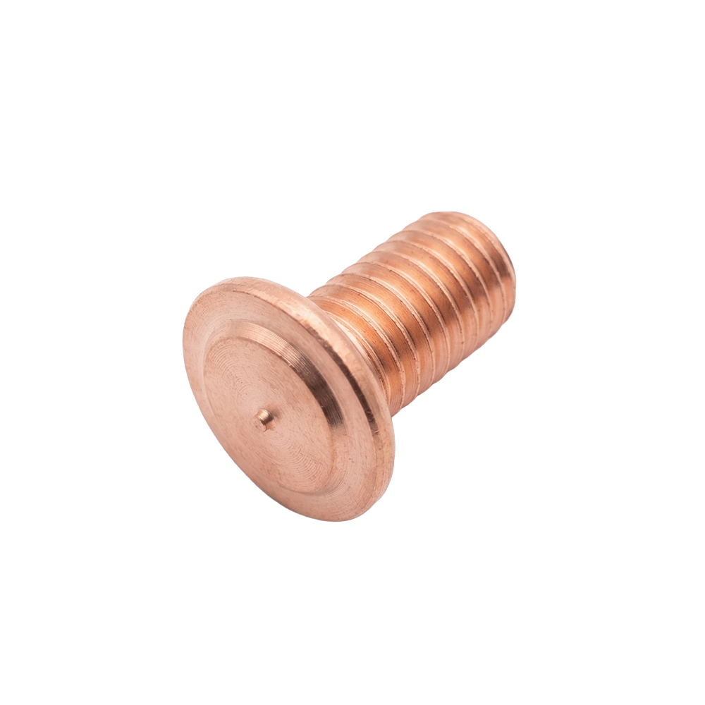 Bolec zgrzewany PTF gwint zewnętrzny – poszerzony kołnierz (uziemiający)