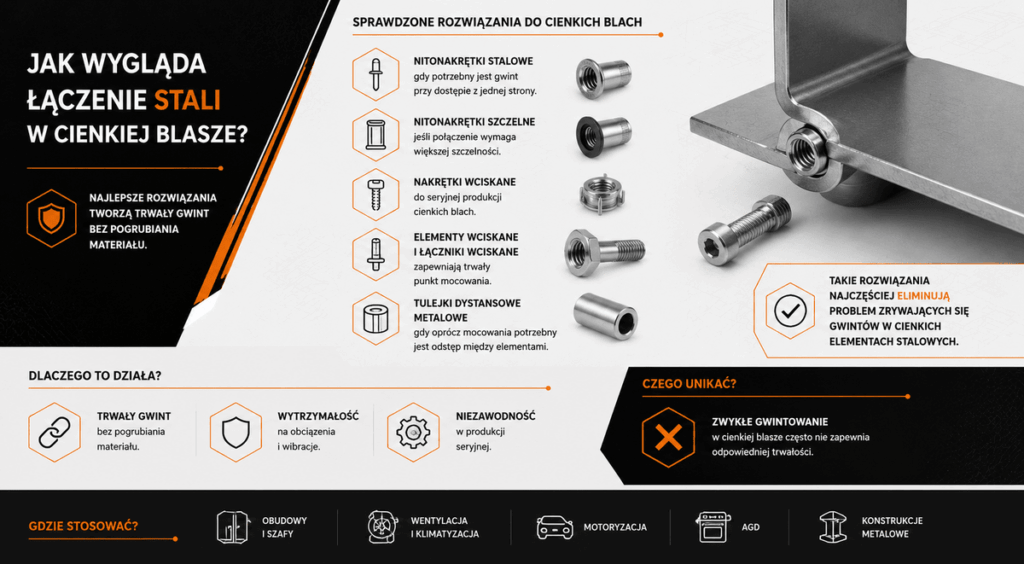 Łączenie stali w cienkiej blasze